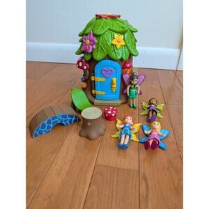 Lakeshore Fairy Land Playset Treehouse, Fairies, Accessories (9 Pieces)